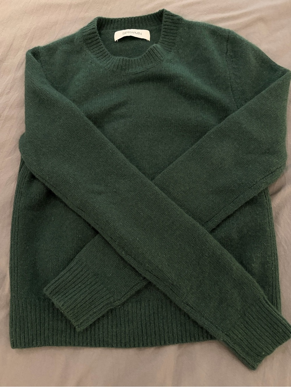 SPRWMN green cashmere sweater